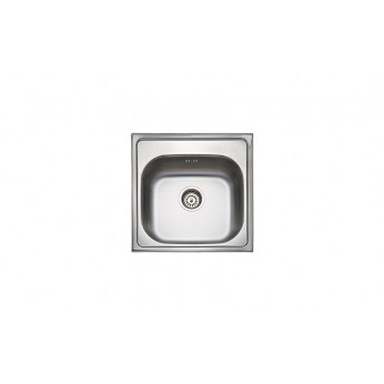 Inset sink 50x50 with big siphon and trough overflow Kitchen sinks and vent hoods