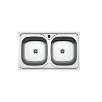 Inset sink 44x78 with big siphon and trough overflow Kitchen sinks and vent hoods