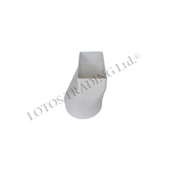 PVC round to flat connector ф55х110/100 Kitchen sinks and vent hoods