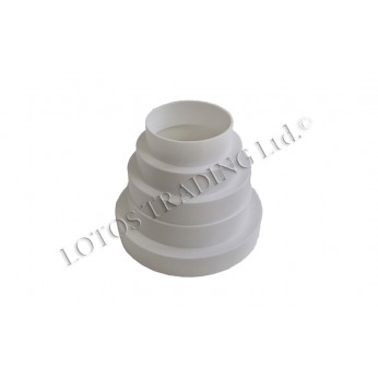 PVC step round reducer ф80/100/120/125/150 Kitchen sinks and vent hoods