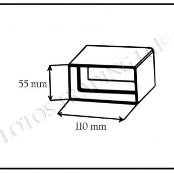 PVC connector 55х110 KS Kitchen sinks and vent hoods