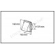 End grille 190x190  ф125  20L.502.09 - Kitchen sinks and vent hoods End grille 190x190  ф125  Kitchen sinks and vent hoods