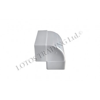 PVC vertical angle connector 55х110 Kitchen sinks and vent hoods
