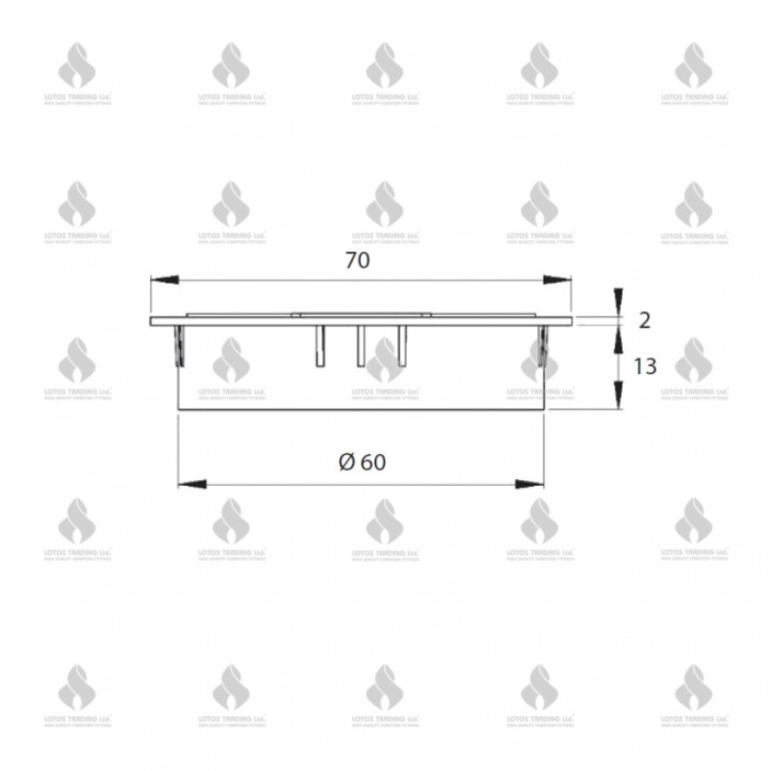 IVENTO Metal desk cable tidy 25L.201.02-08 - Office table legs and accessories IVENTO Metal desk cable tidy Office table legs and accessories