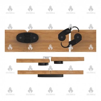 Connecting clamp for table with office legs 517 Office table legs and accessories