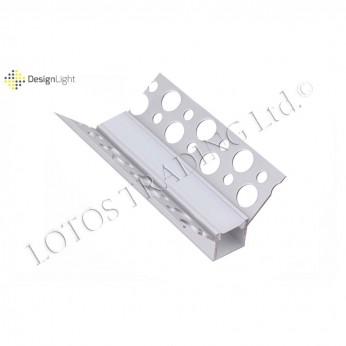 Aluminum profile for LED strip DEOLINE W - internal angle Furniture LED lighting