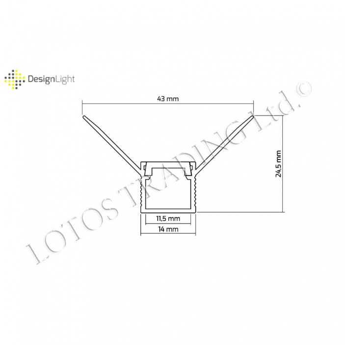Алуминиев профил за LED лента DEOLINE W - вътрешен ъгъл 31L.291.01 - Осветителни тела за мебели Алуминиев профил за LED лента DEOLINE W - вътрешен ъгъл Осветителни тела за мебели