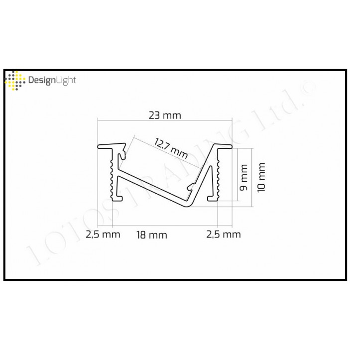 Aluminum profile ZENOLINE 31L.257.01-03 - Furniture LED lighting Aluminum profile ZENOLINE Furniture LED lighting