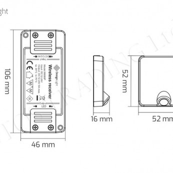 Wireless PIR wardrobe set DELI Furniture LED lighting