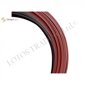 Cable 2x0.35mm  / 2x0.50mm - black, red Furniture LED lighting