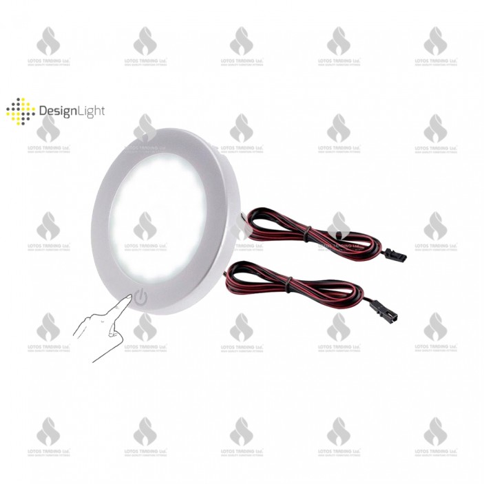 SET - 3 SENSO LED surface luminaires (40K), distributor and adapter Furniture LED lighting