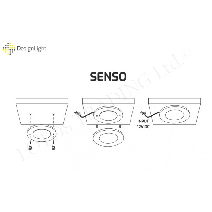 SENSO LED surface luminaire 2,5W 60к Furniture LED lighting