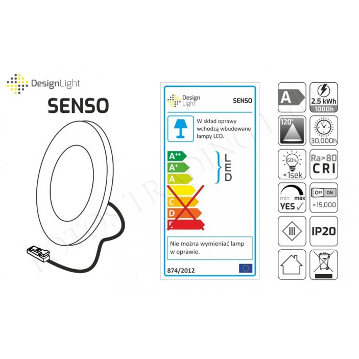 SENSO LED surface luminaire 2,5W 60к Furniture LED lighting