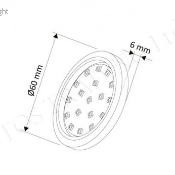 ORBIT surface luminaire LED 1,5W 30K Furniture LED lighting