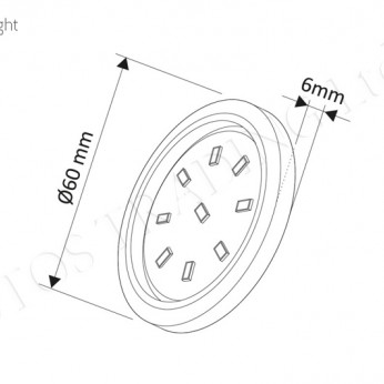 ORBIT XL surface luminaire LED 3W Furniture LED lighting