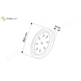 ORBIT XL surface luminaire LED 3W - black