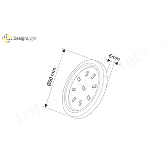 ORBIT XL MASTER surface luminaire LED 3W matt chrome
