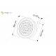 OVAL recessed LED luminaire 2W Furniture LED lighting