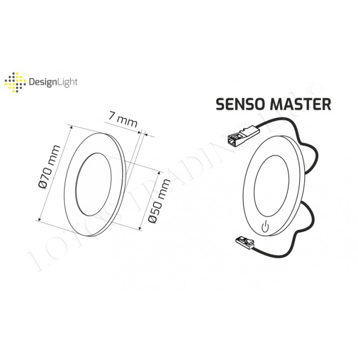 LED лампа с ключ 2,5 W SENSO MASTER 31L.304.01 - Осветителни тела за мебели LED лампа с ключ 2,5 W SENSO MASTER Осветителни тела за мебели