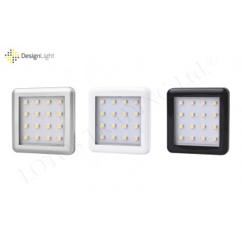 SQUARE 2 under cabinet LED luminaire 1,5W - 16 diodes Furniture LED lighting