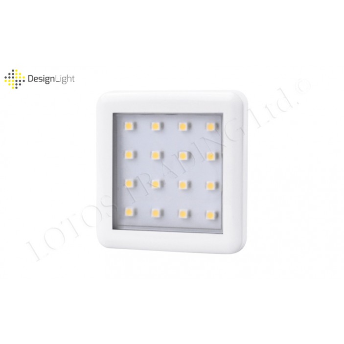 LED лампа SQUARE 2 - 1,5W - 16 диода 31L.301.01-03 - Осветителни тела за мебели LED лампа SQUARE 2 - 1,5W - 16 диода Осветителни тела за мебели
