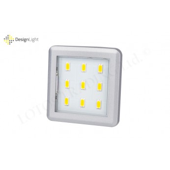 SQUARE 3 under cabinet LED luminaire 2,5W - 9 diodes Furniture LED lighting