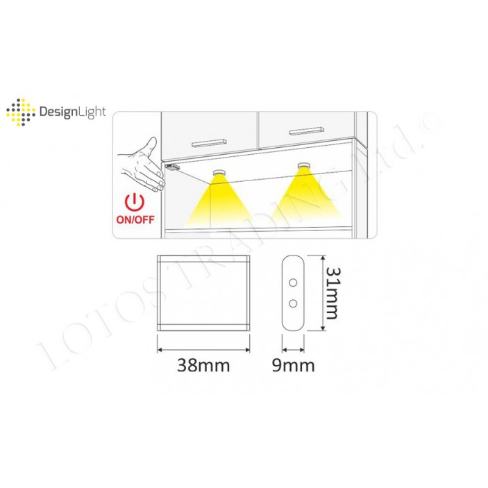 IR MOVE proximity switch for LED 31L.456.02 - Furniture LED lighting IR MOVE proximity switch for LED Furniture LED lighting