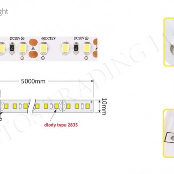 LED strip PREMIUM 120 LED/m diodes 2835 IP20 20W/m  Furniture LED lighting