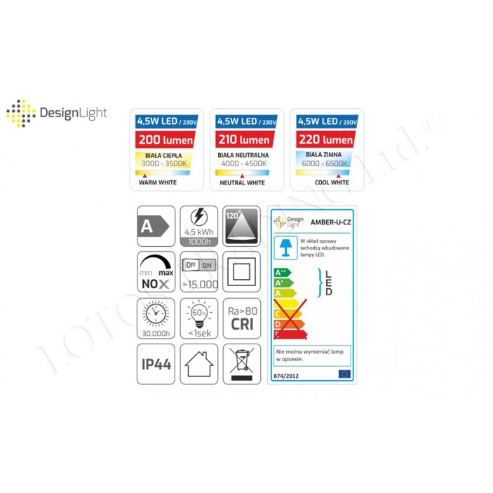LED Bathroom Light AMBER black 4.5W 31L.530.12 - Furniture LED lighting LED Bathroom Light AMBER black 4.5W Furniture LED lighting