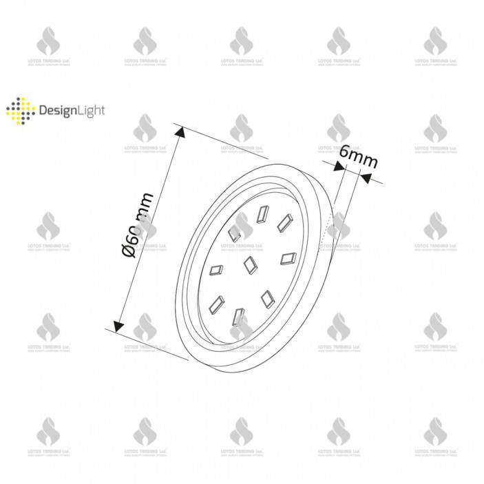 ORBIT XL surface luminaire LED 3W Furniture LED lighting