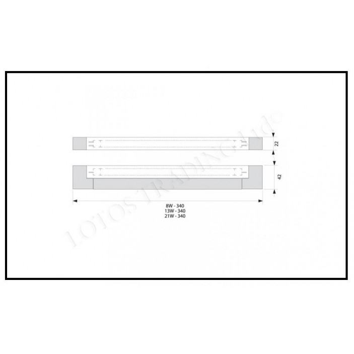 Flourescent light LUMINO Furniture LED lighting