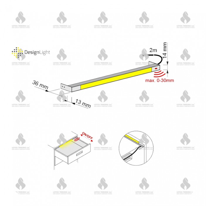 Drawer lighting 564 31L.140.564 - Furniture LED lighting Drawer lighting 564 Furniture LED lighting