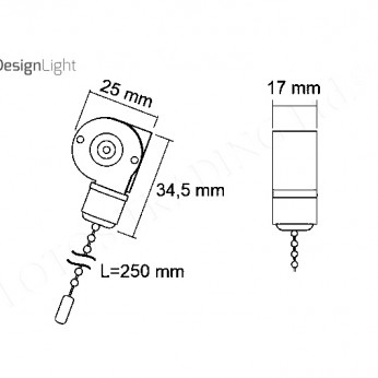 Mechanical switch chrome Furniture LED lighting