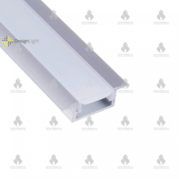 Aluminum buil-in profile INLINE MINI XL, aluminum 31L.260.01 - Furniture LED lighting Aluminum buil-in profile INLINE MINI XL, aluminum Furniture LED lighting