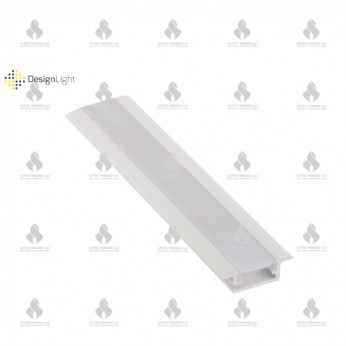 Aluminum buil-in profile INLINE MINI XL, white Furniture LED lighting