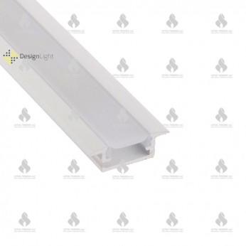 Aluminum buil-in profile INLINE MINI XL, white Furniture LED lighting