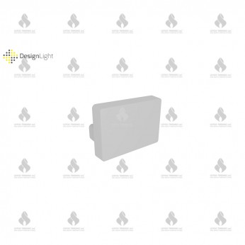 Plug for LED lighting aluminum profile "MICRO" 31L.253.01, matt chrome Furniture LED lighting