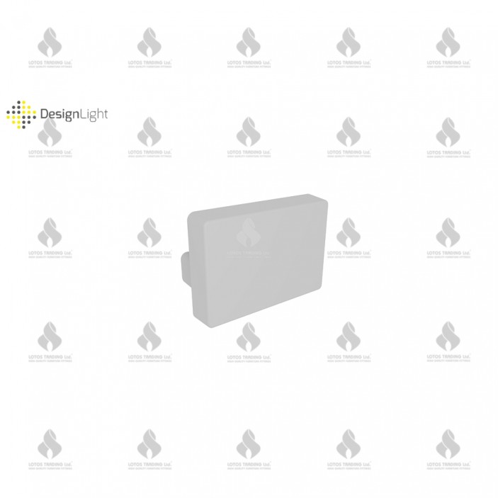 Plug for LED lighting aluminum profile "MICRO" 31L.253.01, matt chrome Furniture LED lighting