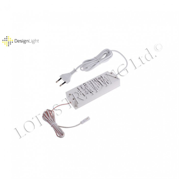 PVC Adapter for LED lighting - 33 / 24 / 12 VDC 31L.412.01-03 - Furniture LED lighting PVC Adapter for LED lighting - 33 / 24 / 12 VDC Furniture LED lighting