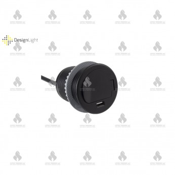 SIngle Recessed furniture socket with USB Furniture LED lighting