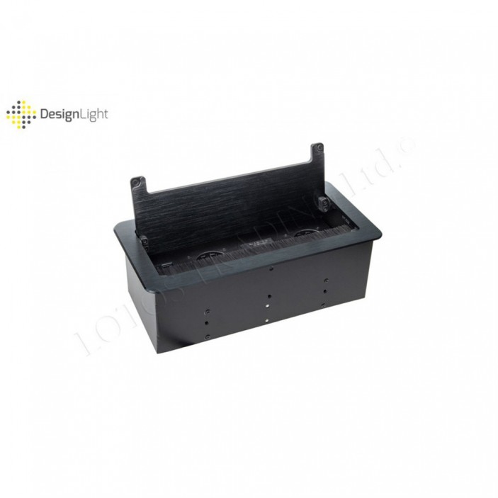 Разклонител INBOX за вграждане с капак 31L.042.02 - Осветителни тела за мебели Разклонител INBOX за вграждане с капак контакт с usb