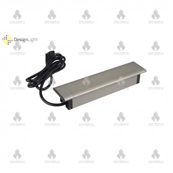 Plug-in multisocket 3xSCHUKO, inox Furniture LED lighting