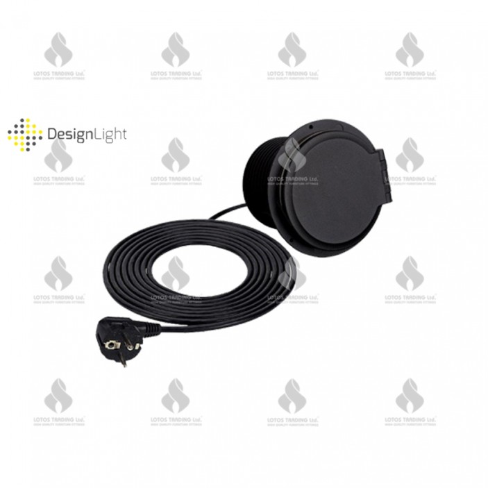 Разклонител за вграждане с USB 31L.052.02 - Осветителни тела за мебели Разклонител за вграждане с USB контакт с usb