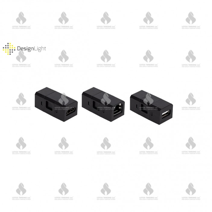 Разклонител за вграждане с USB 31L.052.02 - Осветителни тела за мебели Разклонител за вграждане с USB контакт с usb