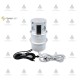 Pop-up power socket with USB and RJ45, white Furniture LED lighting