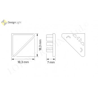 Тапа за Алуминиев профил CORNERLINE Тапа за Алуминиев профил CORNERLINE