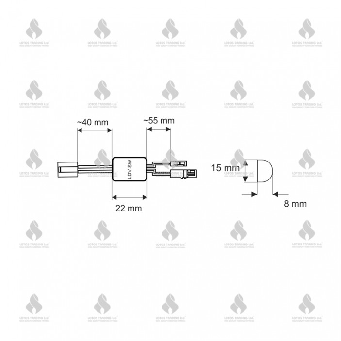 Connector socket for Smart led driver Furniture LED lighting