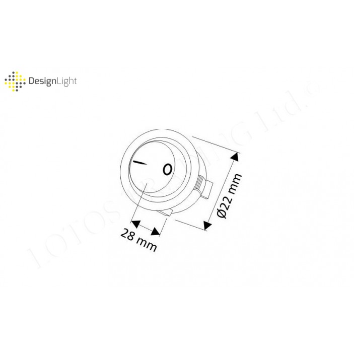 LED embedded switch 31L.450.01-02 - Furniture LED lighting LED embedded switch Furniture LED lighting