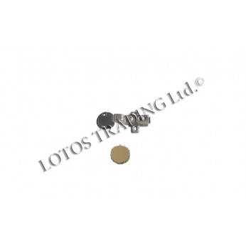 IVENTO K-19 Soft-close clip-on glass hinge half overlay