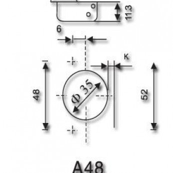 IVENTO Soft-close +90 degrees hinge 05L.130.06 - Hinges IVENTO Soft-close +90 degrees hinge Hinges